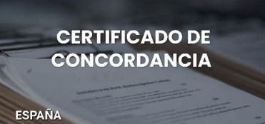 pasos para obtener el certificado de concordancia